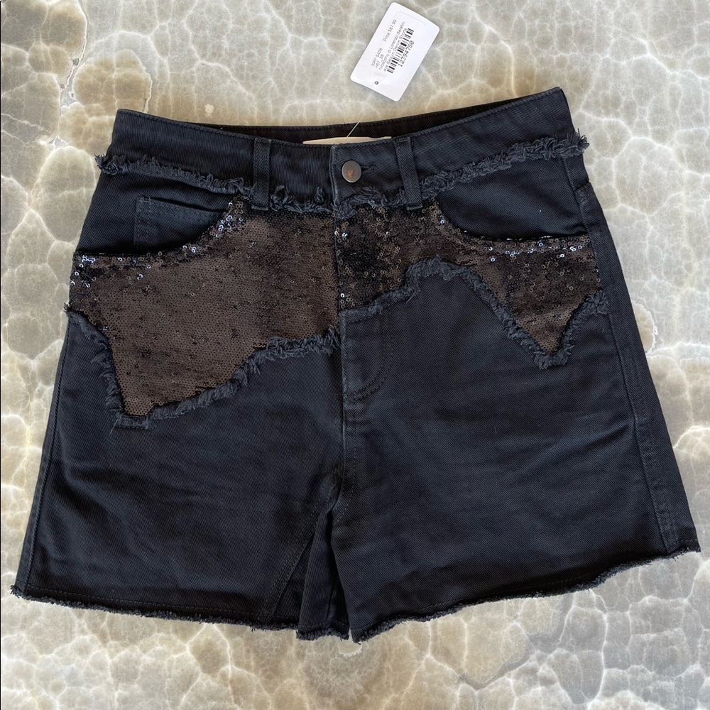 NWT Philosophy di Lorenzo Serafini High Waist Sequin Embellished Shorts, size 2